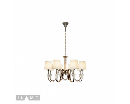 Заказать Подвесная люстра iLamp P2424-8 Nickel| VIVID-LIGHT.RU