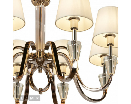 Заказать Подвесная люстра iLamp P2424-8 Nickel| VIVID-LIGHT.RU