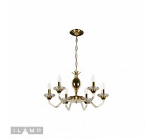 Подвесная люстра iLamp YT2049-6 GD+COG