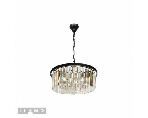 Заказать Подвесная люстра iLamp 6102-600 BK| VIVID-LIGHT.RU