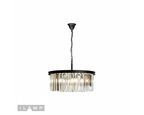 Заказать Подвесная люстра iLamp 6102-600 BK| VIVID-LIGHT.RU