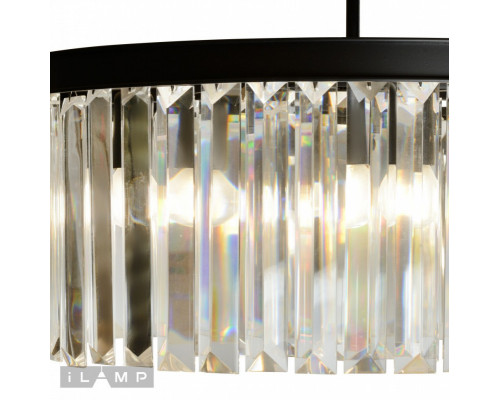 Заказать Подвесная люстра iLamp 6102-600 BK| VIVID-LIGHT.RU