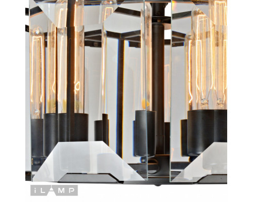 Купить Подвесная люстра iLamp 6108-500BK| VIVID-LIGHT.RU