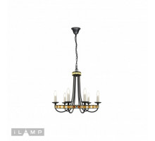 Подвесная люстра iLamp 10190-6P BK