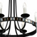 Купить Подвесная люстра iLamp 10190-6P BK| VIVID-LIGHT.RU