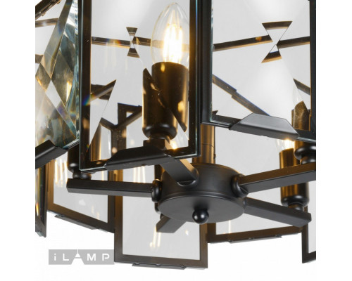 Сделать заказ Подвесная люстра iLamp 6113-360 BK| VIVID-LIGHT.RU
