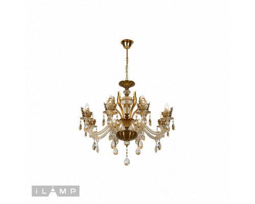 Купить Подвесная люстра iLamp 61078-8 BR| VIVID-LIGHT.RU