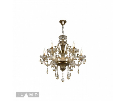 Оформить заказ Подвесная люстра iLamp 61079-6 BR| VIVID-LIGHT.RU