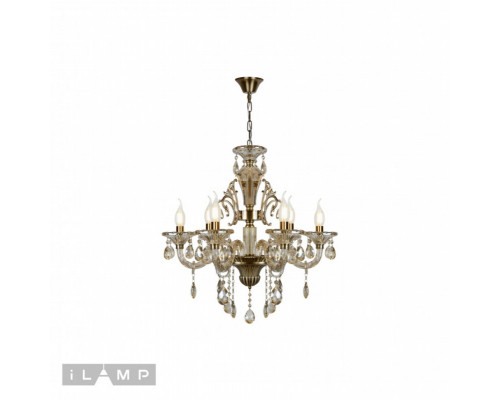 Оформить заказ Подвесная люстра iLamp 61079-6 BR| VIVID-LIGHT.RU