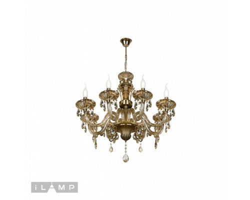 Заказать Подвесная люстра iLamp 61079-8 BR| VIVID-LIGHT.RU