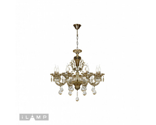 Заказать Подвесная люстра iLamp 61079-8 BR| VIVID-LIGHT.RU