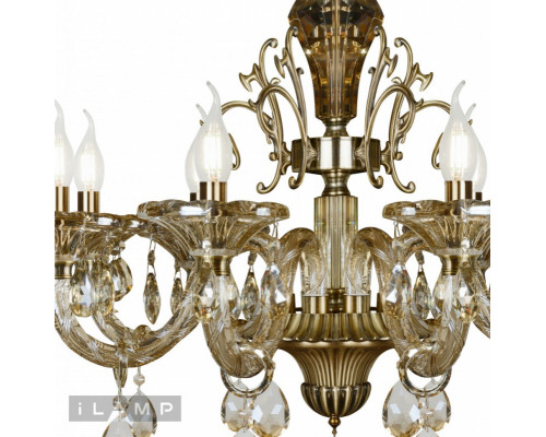 Заказать Подвесная люстра iLamp 61079-8 BR| VIVID-LIGHT.RU
