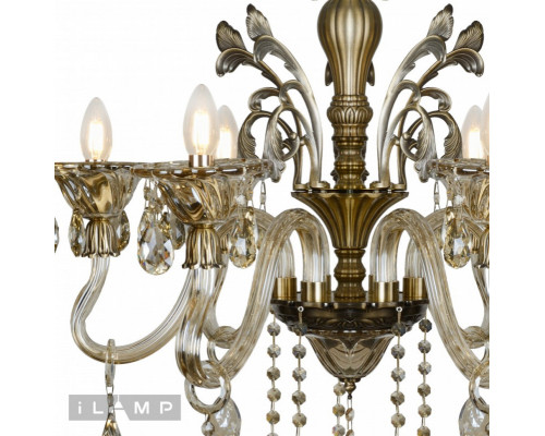 Оформить заказ Подвесная люстра iLamp 61082-6 BR| VIVID-LIGHT.RU