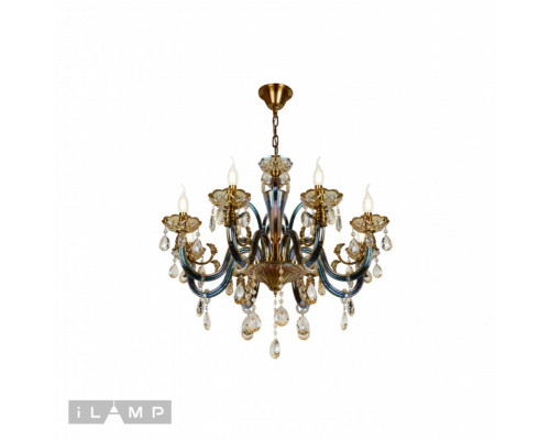 Сделать заказ Подвесная люстра iLamp 61081-8 BR| VIVID-LIGHT.RU