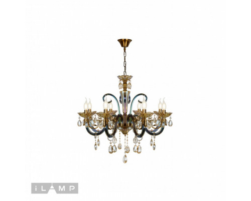 Сделать заказ Подвесная люстра iLamp 61081-8 BR| VIVID-LIGHT.RU