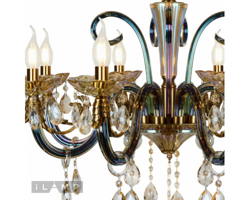 Сделать заказ Подвесная люстра iLamp 61081-8 BR| VIVID-LIGHT.RU