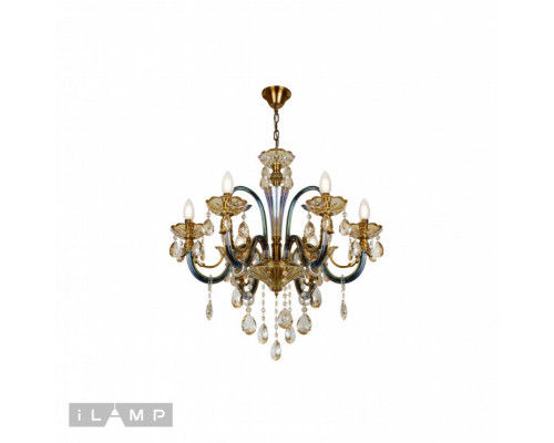 Заказать Подвесная люстра iLamp 61081-6 BR| VIVID-LIGHT.RU