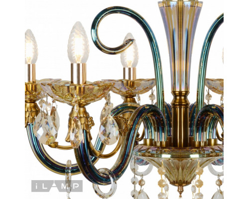 Заказать Подвесная люстра iLamp 61081-6 BR| VIVID-LIGHT.RU