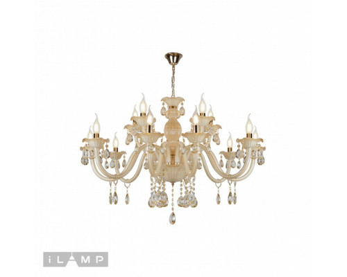 Сделать заказ Подвесная люстра iLamp 81072-10+5 WH| VIVID-LIGHT.RU