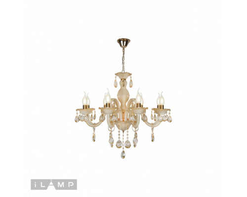 Заказать Подвесная люстра iLamp 81072-8 WH| VIVID-LIGHT.RU