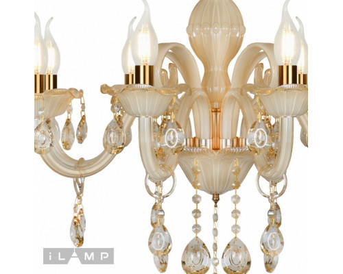 Заказать Подвесная люстра iLamp 81072-8 WH| VIVID-LIGHT.RU