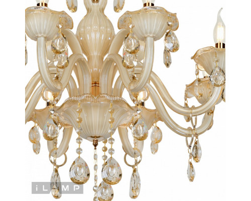 Заказать Подвесная люстра iLamp 81072-8 WH| VIVID-LIGHT.RU