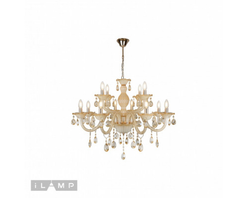 Заказать Подвесная люстра iLamp 81072-8+4 WH| VIVID-LIGHT.RU