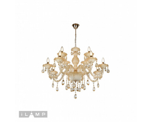 Заказать Подвесная люстра iLamp 81072-8+4 WH| VIVID-LIGHT.RU