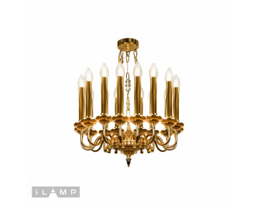 Заказать Подвесная люстра iLamp MD8551-15 GD| VIVID-LIGHT.RU