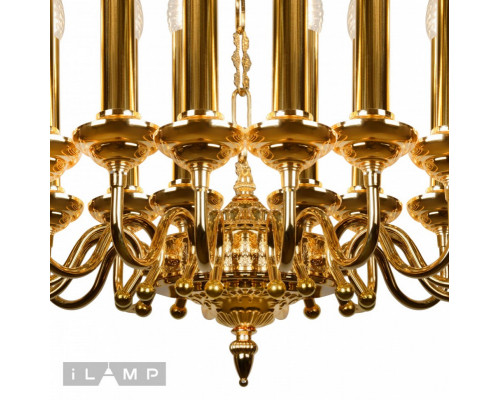 Заказать Подвесная люстра iLamp MD8551-15 GD| VIVID-LIGHT.RU