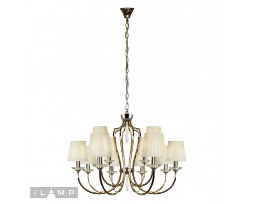 Заказать Подвесная люстра iLamp P2508-8+4 nic| VIVID-LIGHT.RU