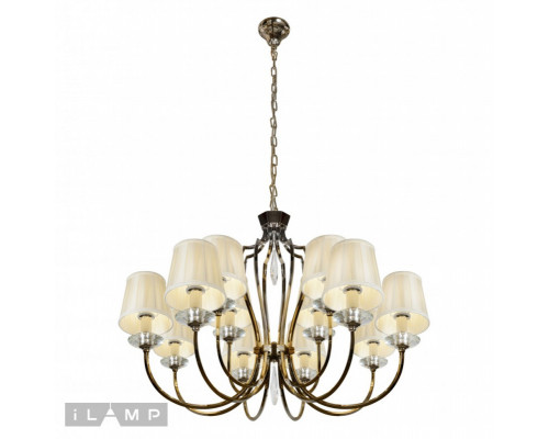 Заказать Подвесная люстра iLamp P2508-8+4 nic| VIVID-LIGHT.RU