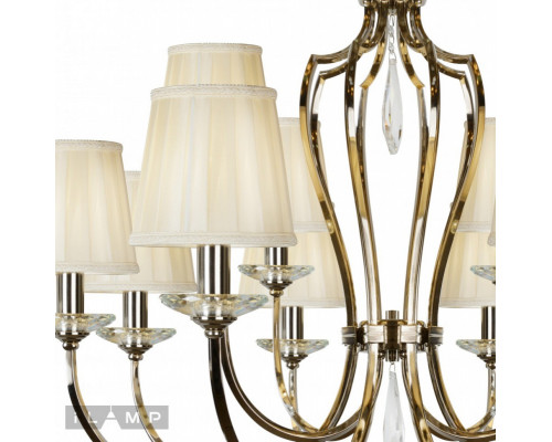 Заказать Подвесная люстра iLamp P2508-8+4 nic| VIVID-LIGHT.RU