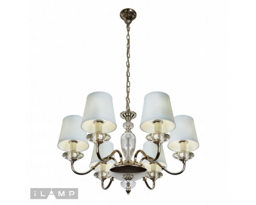 Оформить заказ Подвесная люстра iLamp P2345-6 nic| VIVID-LIGHT.RU