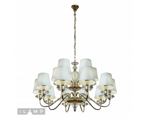 Купить Подвесная люстра iLamp P2345-10+5 nic| VIVID-LIGHT.RU