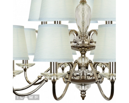 Купить Подвесная люстра iLamp P2345-10+5 nic| VIVID-LIGHT.RU