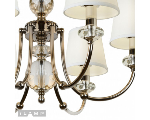 Купить Подвесная люстра iLamp P2344-6 nic| VIVID-LIGHT.RU