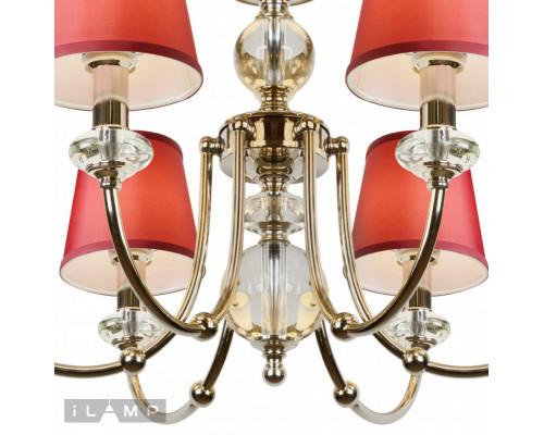 Купить Подвесная люстра iLamp P2344-6 nic| VIVID-LIGHT.RU