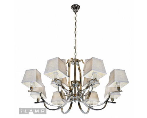 Купить Подвесная люстра iLamp 6943-8+4 CR| VIVID-LIGHT.RU