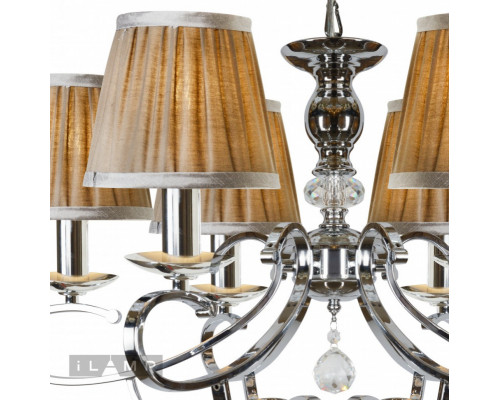 Сделать заказ Подвесная люстра iLamp RM6116/6CR| VIVID-LIGHT.RU