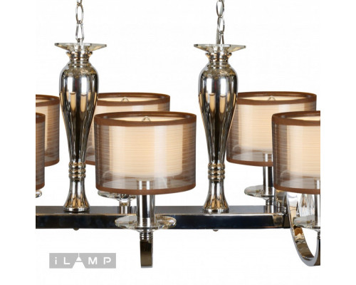 Заказать Подвесная люстра iLamp RM16001/8PCR| VIVID-LIGHT.RU