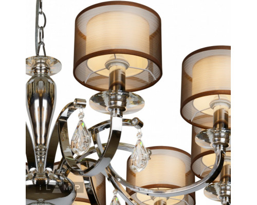 Оформить заказ Подвесная люстра iLamp RM16001/10CR| VIVID-LIGHT.RU