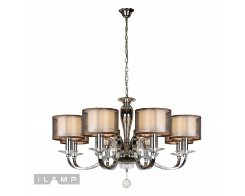 Сделать заказ Подвесная люстра iLamp RM16001/8CR| VIVID-LIGHT.RU