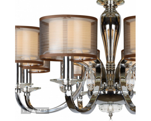 Сделать заказ Подвесная люстра iLamp RM16001/8CR| VIVID-LIGHT.RU