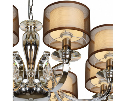 Сделать заказ Подвесная люстра iLamp RM16001/8CR| VIVID-LIGHT.RU