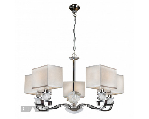 Заказать Подвесная люстра iLamp NC1211P-5CR| VIVID-LIGHT.RU