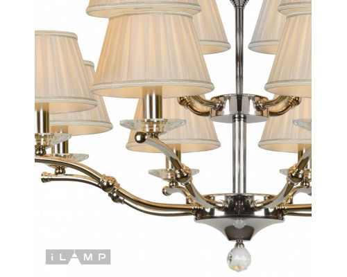 Заказать Подвесная люстра iLamp 85125/8+4 CR| VIVID-LIGHT.RU
