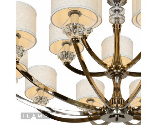 Купить Подвесная люстра iLamp 85175/10+5 CR| VIVID-LIGHT.RU