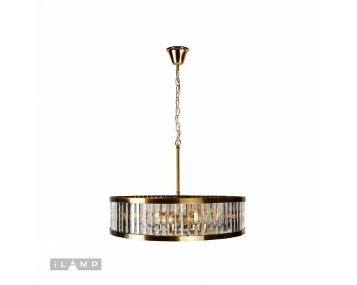 Купить Подвесная люстра iLamp 8945-6 GLD| VIVID-LIGHT.RU