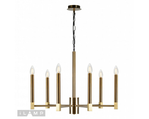 Сделать заказ Подвесная люстра iLamp S1002/6 GD| VIVID-LIGHT.RU